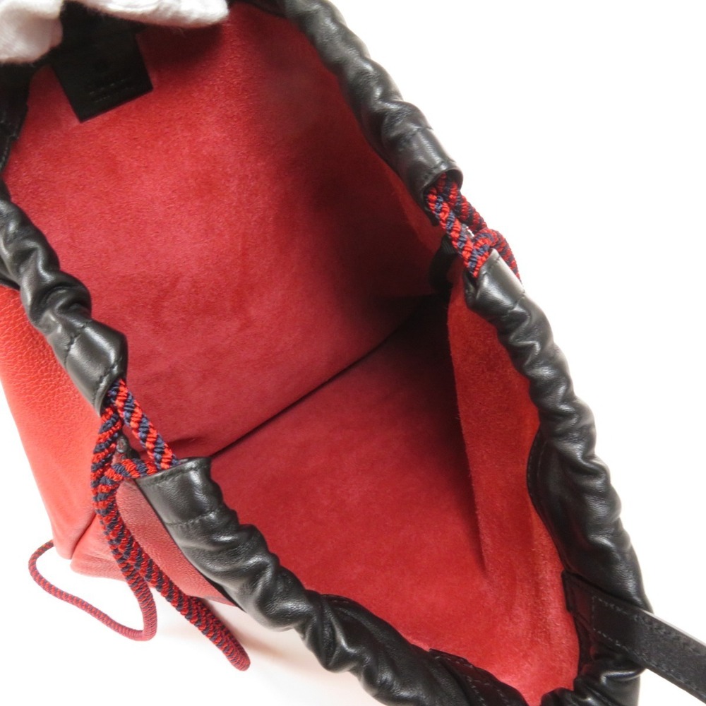 Gucci Drawstring Backpack Leather - image 5
